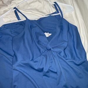 Women's Blue spaghetti strap dress